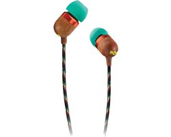 House of Marley Smile Jamaica Oortjes met Draad - Bedrade Oordopjes 3,5 mm Aansluiting - Met Microfoon en 1knopsbediening - Eco Friendly Design - 9MM Drivers - Knoopvrije Kabel - Rasta