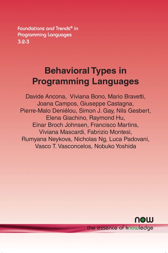Foundations and Trends® in Programming Languages- Behavioral Types in ...