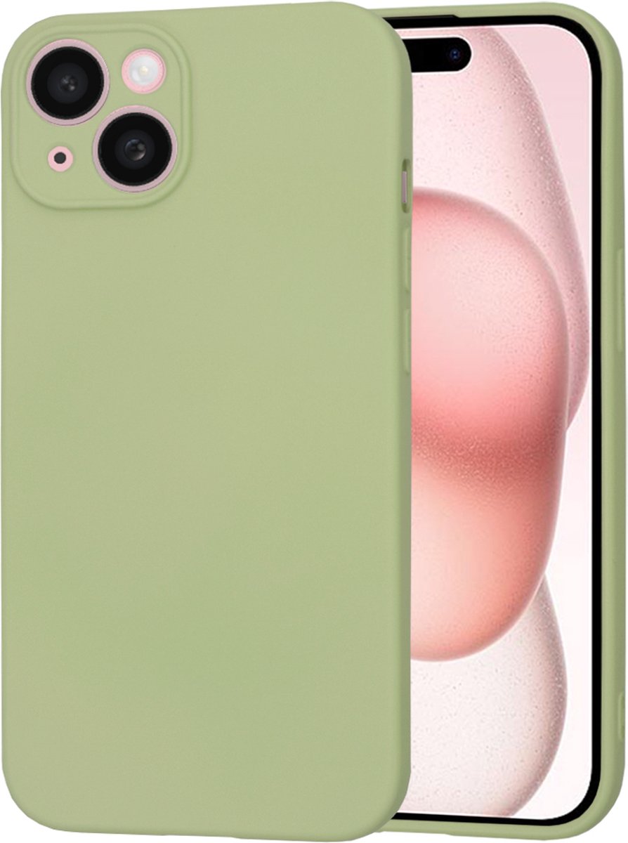 Techsuit Soft Flex Silicone Back Cover hoesje voor Apple iPhone 15 - Matcha