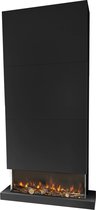 Bol.com Xaralyn Disegno 120XLB elektrische wandhaard - zwart - 3-zijdige elektrische LED sfeerhaard - Zwarte MDF haard - Plafond... aanbieding