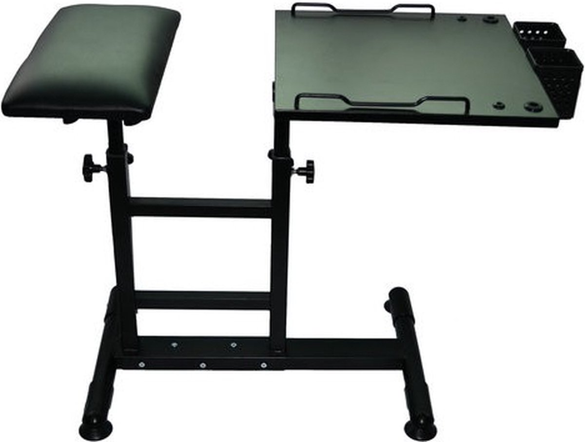 2-1 Tattoo Armsteun & Werktafel | Tattoo, Visagie, PMU, Beautysalon, Nagelstudio, Make-up | Kruk | Stoel | Workstation | Salon & Studio Inrichting | Tatoeage Studio | Spa | Massage Tafel | Schoonheidssalon Schoonheidsspecialiste | Kapper |