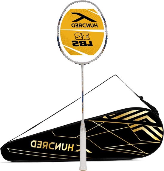 Foto: 88 rock badminton racket carbon fibre pearl white gold grip size g6 full cover intermediate players unstrung