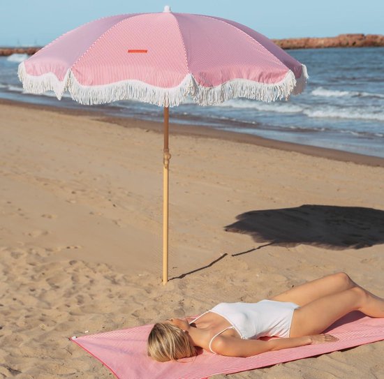 Isotoner Beach Parasol, High Strong, Wind and UV Protection