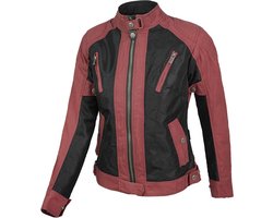 by city-motorjas-dames-teneree III venty lady-protectie-CE-gecertificeerd-regenmembraan-windstopper-bordeaux-rood-zwart-L