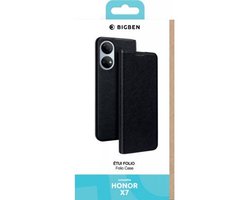Bigben Connected, Hoesje geschikt voor Honor X7 - Folio, Zwart