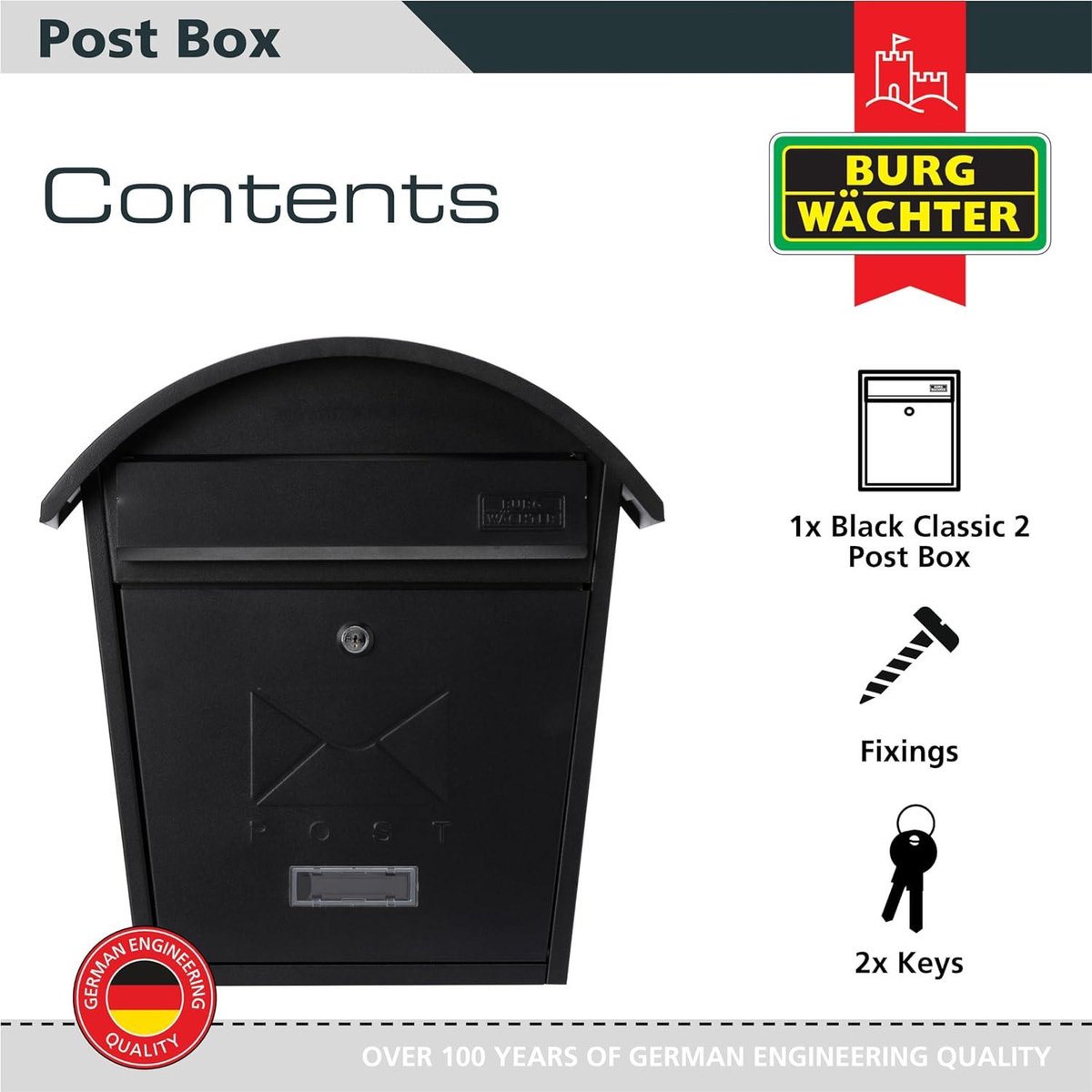 Burg-Wächter Burg Wachter MB02AC Antique Cream Elegance Wall Mounted Galvanised Steel Lockable Weatherproof Post Box, 36x31x10cm : Buy Online at Best Price in KSA - Souq is now Burg-Wächter Burg Wachter MB02AC Antique Cream Elegance Wall Mounted Galvanised Steel Lockable Weatherproof Post Box, 36x31x10cm : Buy Online at Best Price in KSA - Souq is now