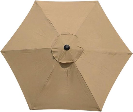 Bellrino Ersatz-Baldachin Für 9-Fuß (ca. 274 Cm) 6-Rippen-Marktschirm – Kräftig Rot, UV-Schutz 30+, Aus 220D Polyester