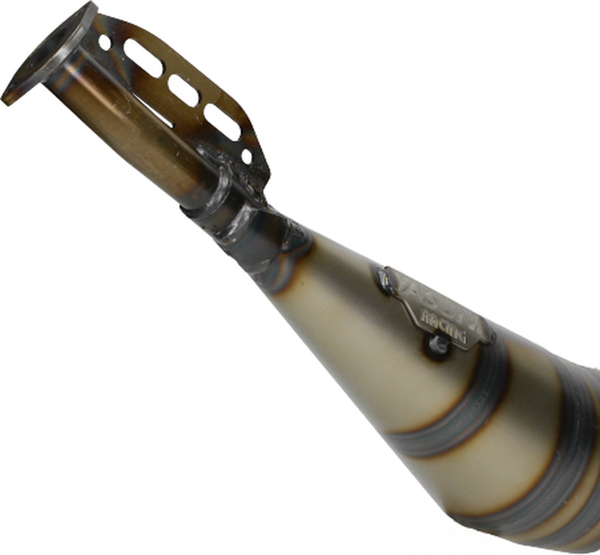 Uitlaat Yasuni R2 Max kevlar onderlangs Derbi en Minarelli AM6 50cc 2 Takt