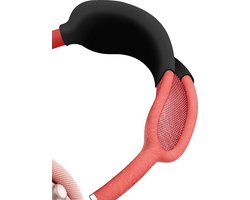 Avizar Hoesje Geschikt voor AirPods Max Siliconen Hoofdband Soft-touch, Zwart