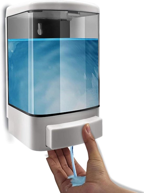 Zeepdispenser wandmontage, 1500 ml drievoudige douchegel dispenser shampoo en conditioner dispenser navulbare pompflessen voor badkamer, hotel Zeepdispenser wandmontage, 1500 ml drievoudige douchegel dispenser shampoo en conditioner dispenser navulbare pompflessen voor badkamer, hotel