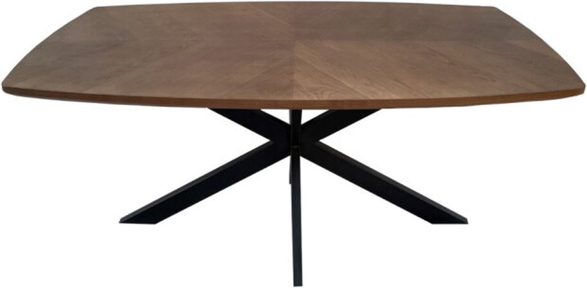 Eettafel Florence rechthoek facetrand 300x110 cm Glad - Zwart
