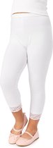 Merry Style MS-MS10-293-LE Meisjes Leggings - Sport - Vrijetijdsbroek - 3/4 Capri – Viscose - Sporbroek - Yogabroek - Wit - 158