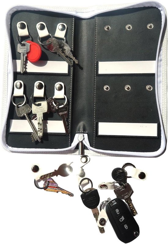 Sleutelorganizer met snelsluiting en magneetbeveiliging, de sleutelorganizer ordent je