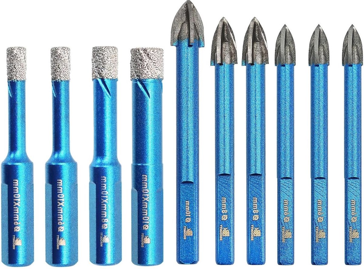 Diamond Core Boor Set - 1/4" * 25/16" 3/8" Hole Saw - 1/4" * 35/16" * 23/8" - Porselein Tegel Graniet