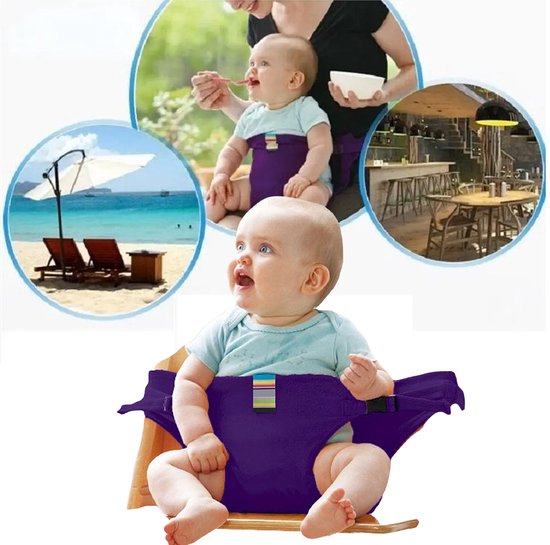 Allernieuwste.nl® Draagbare Babystoelgordel Rood - Veilig, Opvouwbaar en Comfortabel voor Onderweg van Allernieuwste.nl® — afbeelding 3