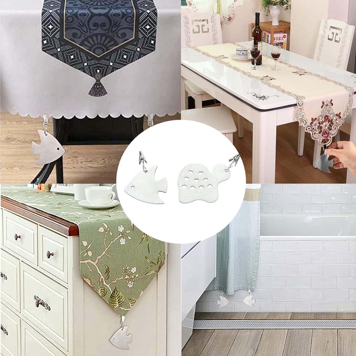 Pince Nappe 6 Pièces Poids Pour Nappe Cintres De Poids De