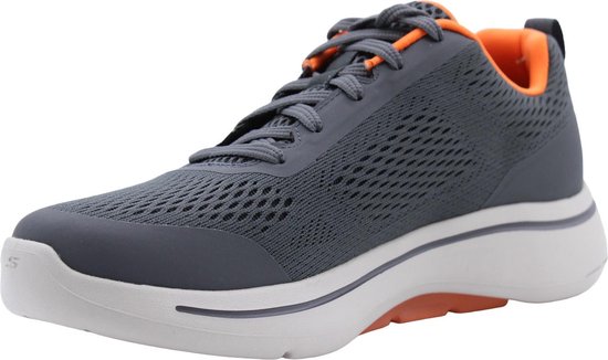 Skechers - GO WALK ARCH FIT-IDYLLIC - Homme - Charcoal Orange - 41