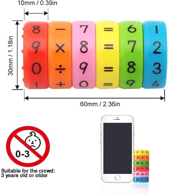 Blocs Magnétiques Arithmétiques – Chiffres Colorés En ABS Pour Apprendre Les Maths