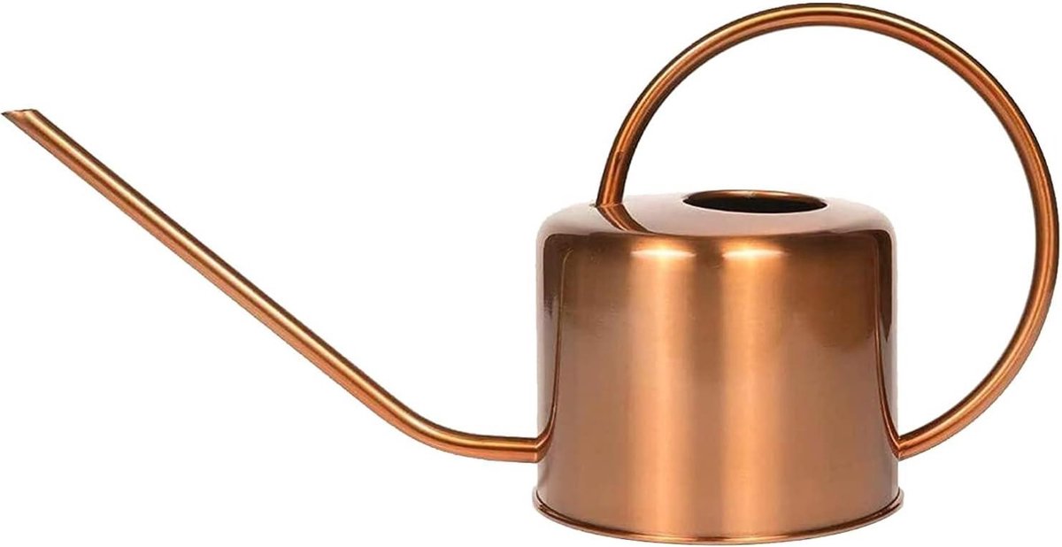 Koperkleurige 40 oz. Gieter met Lange Tuit - Geschikt voor Binnen en Buiten - Opvallende Decoratie