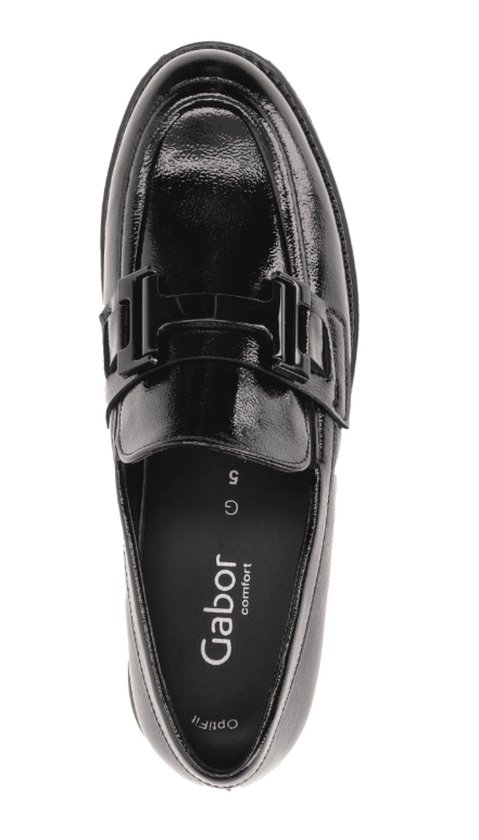 Gabor Loafers Zwart Gabor 452 Loafers Instappers Dames Zwart Maat