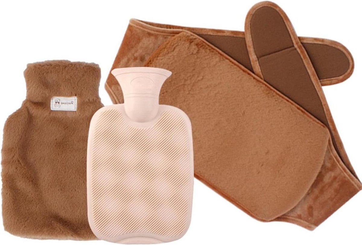 Bol.com Hot Water Bottle Kit - Pluche Taille Riem - Menstruatie Relief - 3 Stuks aanbieding