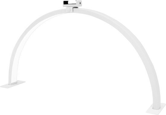 Lampe demi-lune 75 LED pour table de manucure, bureau, 50 W, salon de manucure, beauté, 3 couleurs, Wit froid neutre chaud 3000-6000 K, température variable, support de téléphone, coussinets en mousse et Fermetures velcro sur pied