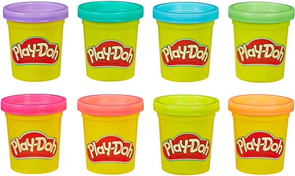 Play-Doh 8 Pack - Boetseerklei - Felle Kleuren — afbeelding 3