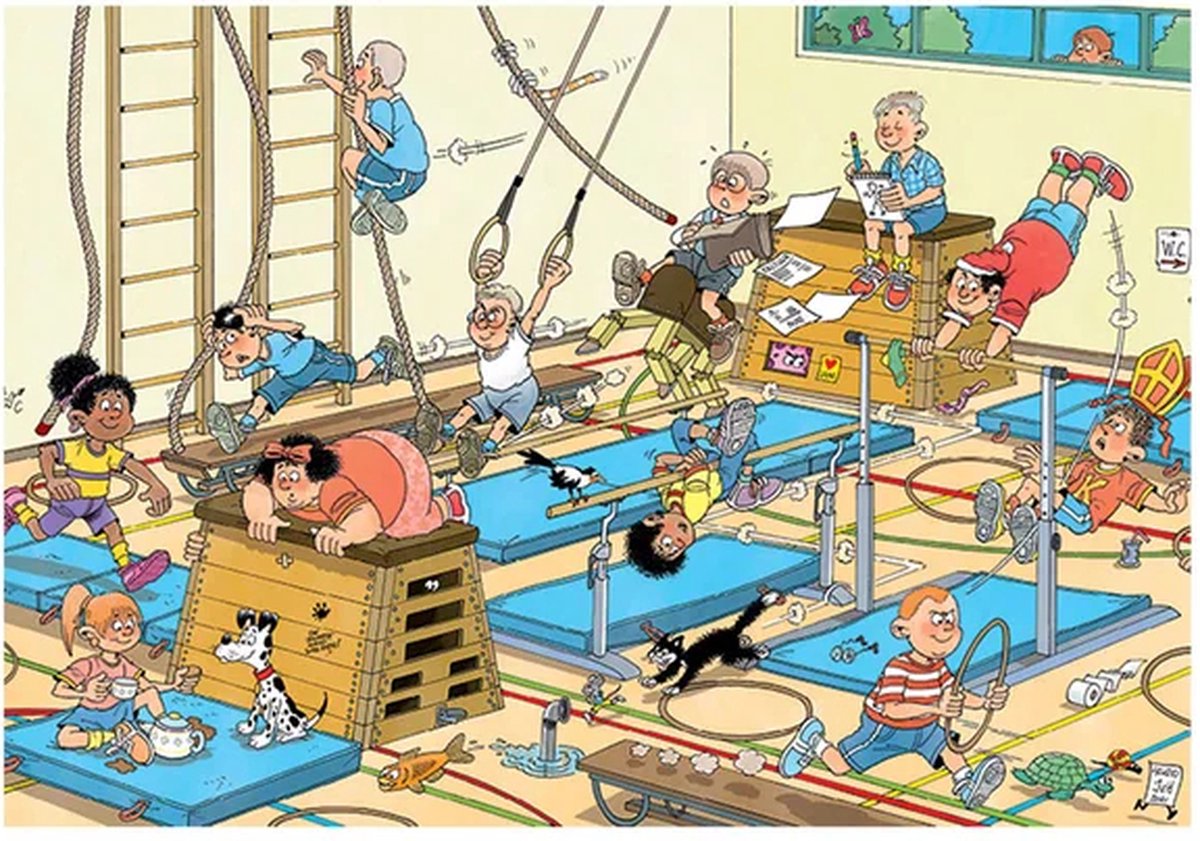 Jan van Haasteren Junior - Apenkooien - Kinderpuzzel - 240 stukjes - Puzzel — afbeelding 3