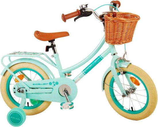 Volare Excellent Kinderfiets - Meisjes - 14 inch - Groen van Volare — afbeelding 3