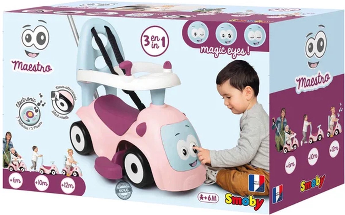 Smoby Ride On Maestro Balade Rose Voiture Ride bol