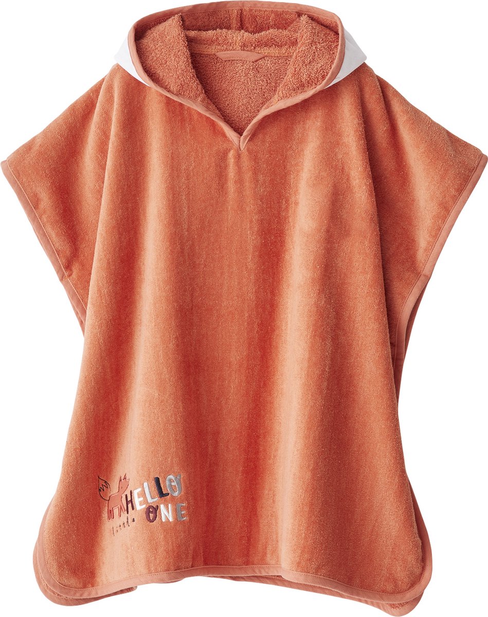 Vertbaudet Badponcho - kind 2/10 jaar - met capuchon - vos - katoen