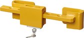 ProPlus Verstelbaar Trailer- en Containerslot 23–42 cm – Heavy Duty Antidiefstalslot voor Zeecontainers, Bouwcontainers en Vrachtwagens – Inclusief Sleutels – Signaalgeel
