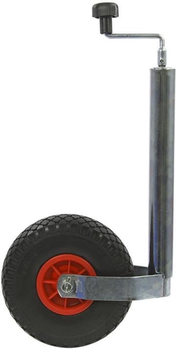 ProPlus Neuswiel – Steunwiel - voor Aanhanger, Caravan en Vouwwagen - Kunststof Velg - PU Band - Ø 260 x 85 mm – Polyurethaan wiel