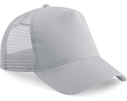 Casquette Kind Taille Unique Beechfield Gris Clair 50% Katoen, 50% Polyester