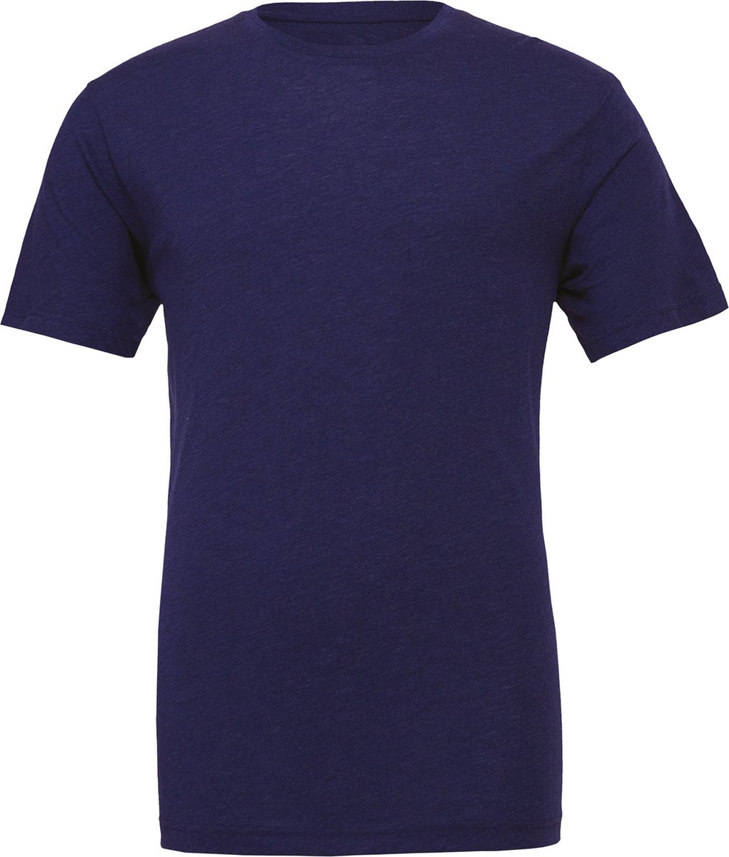 Bella+Canvas Unisex Triblend Crew Neck T-Shirt CV3413 - Navy Triblend (Heather) - S