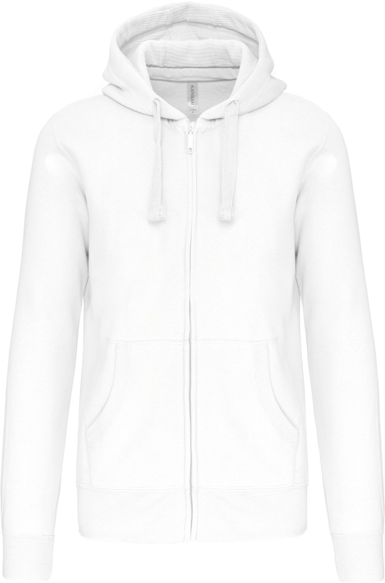 Kariban Hooded Sweater Met Rits K454 - White - XS