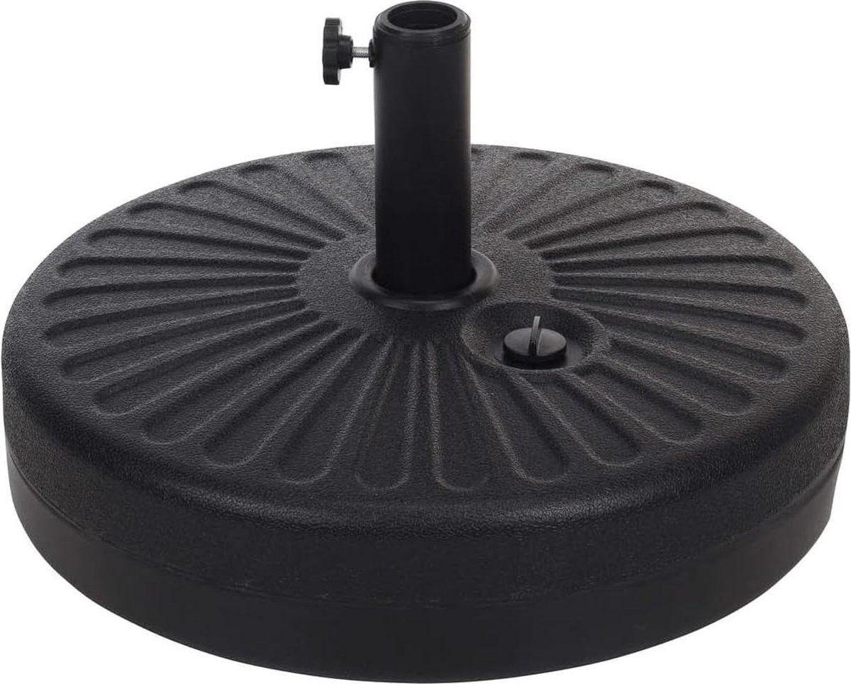 Parasolvoet zwart vulbaar 22L X010 - Fair-Shopping zonneschermstandaard parasolhouder