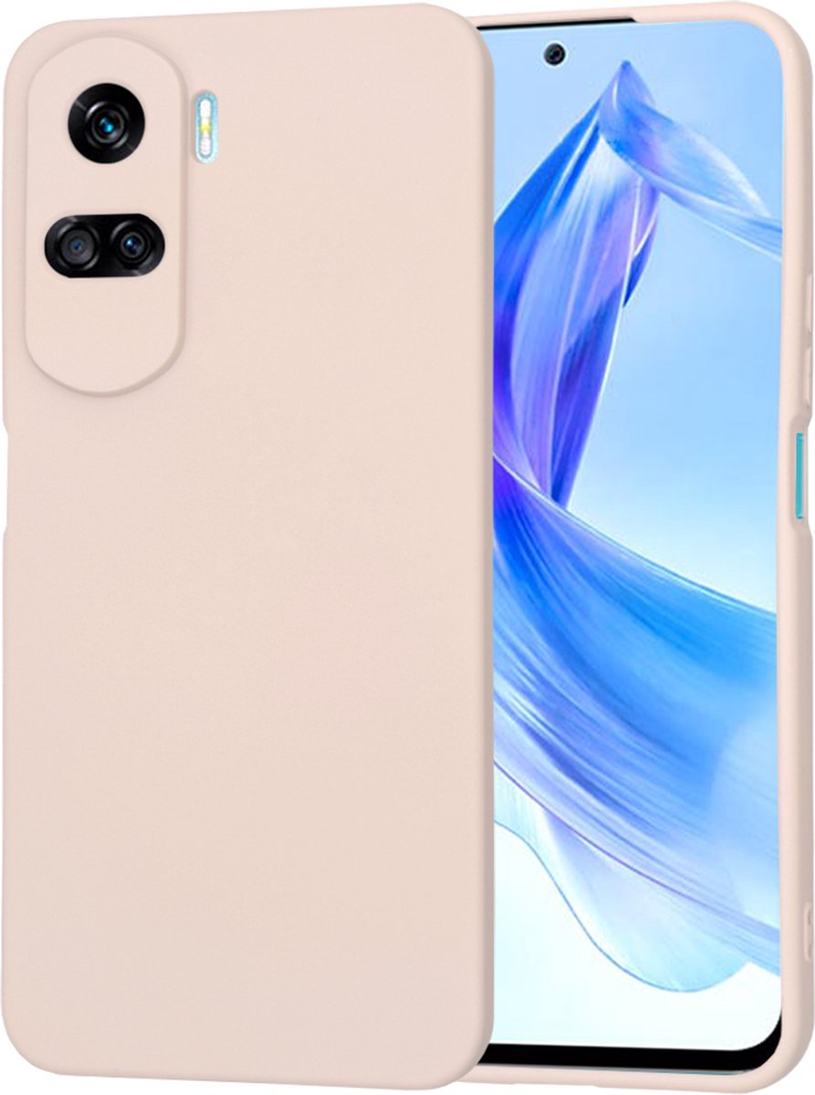 Techsuit Soft Flex Silicone Back Cover hoesje voor HONOR 90 Lite - Pink Sand