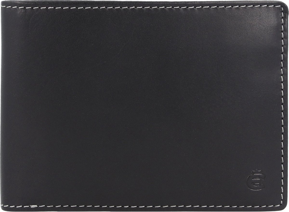 Esquire Dallas Portemonnee RFID-bescherming Leer 13 cm - Jongens - Horizontaal - schwarz