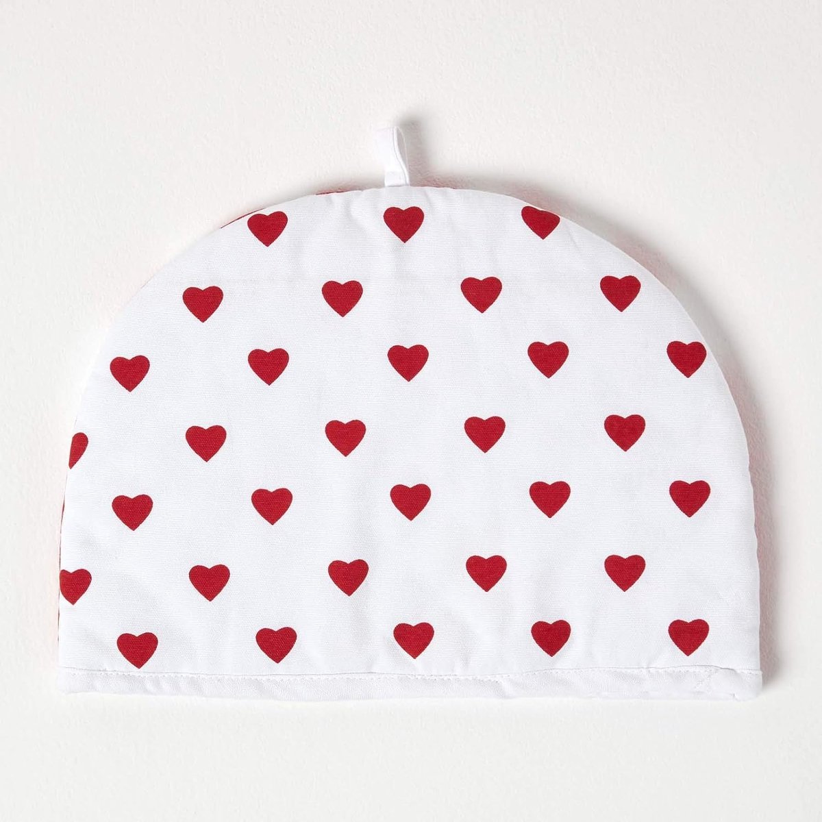 Homescapes theepot warmer hartjes rood design Tea Cosy