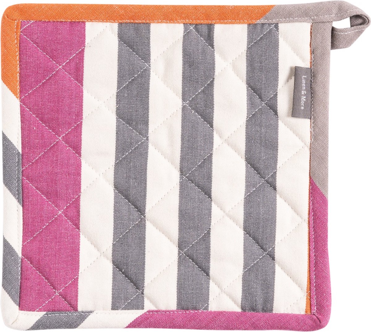 Stripes Print Mauve Pannenlap Onderzetter rust 20x20cm