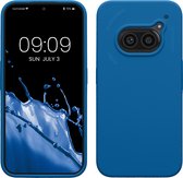kwmobile telefoonhoesje geschikt voor Nothing Phone (2a) - Hoesje met siliconen coating - Smartphone case in rifblauw