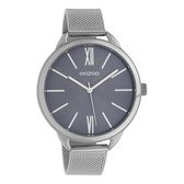 Montre OOZOO Timepieces Argenté / Bleu (44 mm) - Couleur Argent