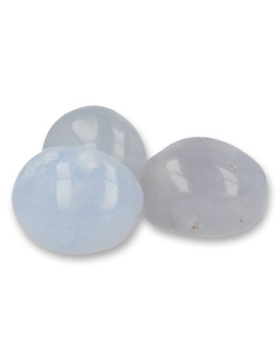 Ruben Robijn Chalcedoon A trommelstenen 100 gr. (mt3) Blauw