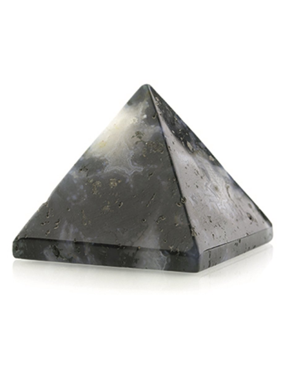 Ruben Robijn Agaat mos 35 mm edelsteen piramide Groen