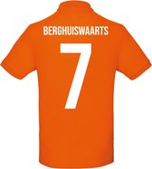 Oranje polo - Berghuiswaarts - Koningsdag - EK - WK - Voetbal - Sport - Unisex - Maat XS