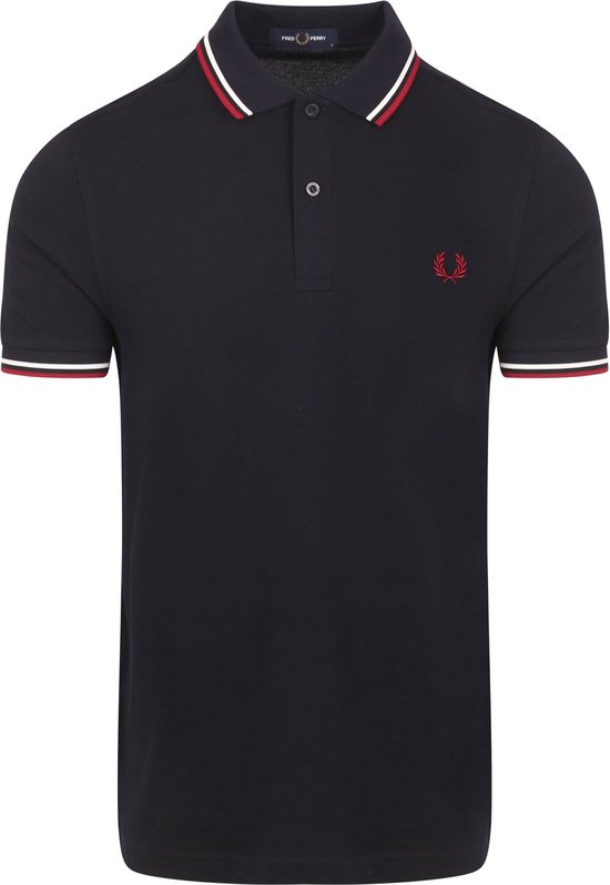 Fred Perry - Polo M3600 Navy T55 - Slim-fit - Heren Poloshirt Maat L