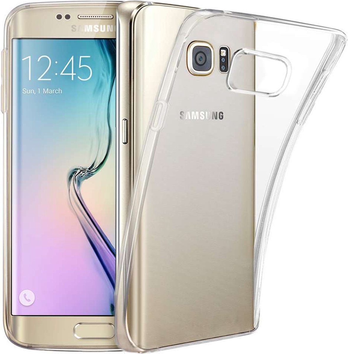 ebestStar - Hoes geschikt voor Samsung S6 edge + Galaxy SM-G928F EDGE PLUS, Back Cover, Beschermhoes anti-luchtbellen hoesje, Transparant