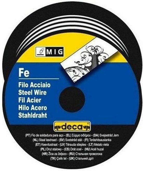 DECA Staaldraadrol voor MIG/MAG-lassen Ø draad 0,8 mm - 0,7 kg | bol