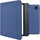 iMoshion Ereader Cover / Hoesje Geschikt voor Tolino Vision 5 - iMoshion Canvas Sleepcover Bookcase met stand - Donkerblauw